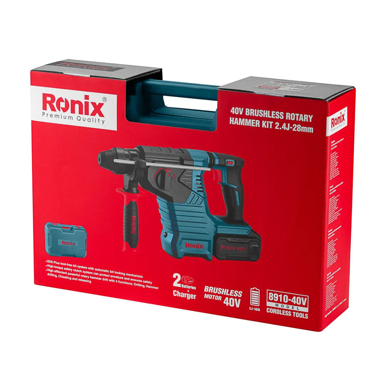 40V-Brushless-Cordless-Rotary-Hammer-Kit-2.4-28-mm view 13